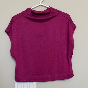Anthropologie sleeveless funnel neck top